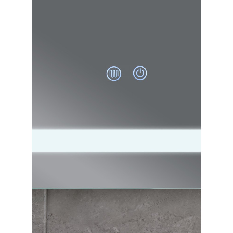 Зеркало Mixxus STYLE MR13-80x60-Reverse с Led Touch, Anti-fog, димером, регулятором яркости (MI6666)