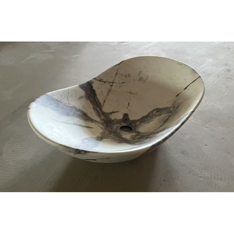 Раковина накладная MIXXUS PREMIUM WAVE-0106 MARBLE 620х360х160mm (MP6560)