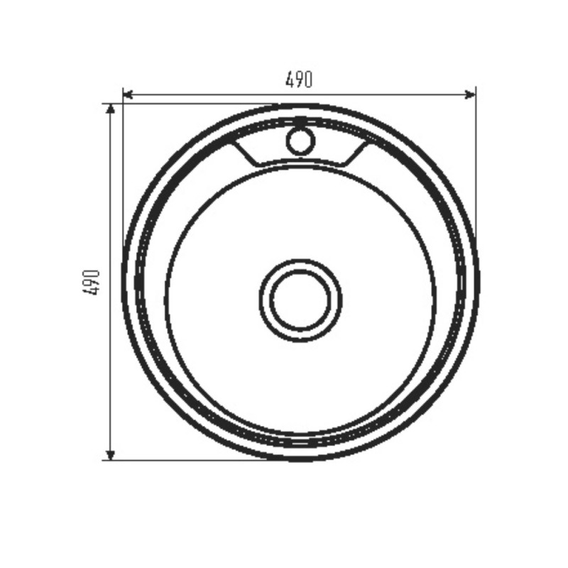 Мойка кухонная Zerix Z490-08-180MD (micro decor) (ZS0558)