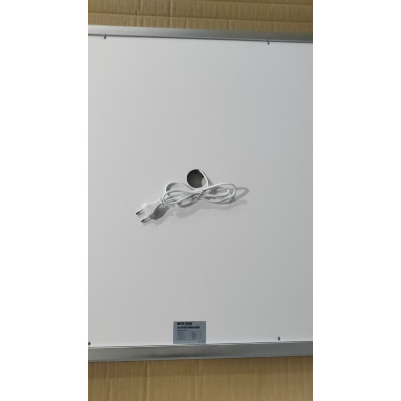 Дзеркало Mixxus FLAT MR04-80x60 з Led Touch, Anti-fog, димером, регулятором яскравості, годинником (MI6928)