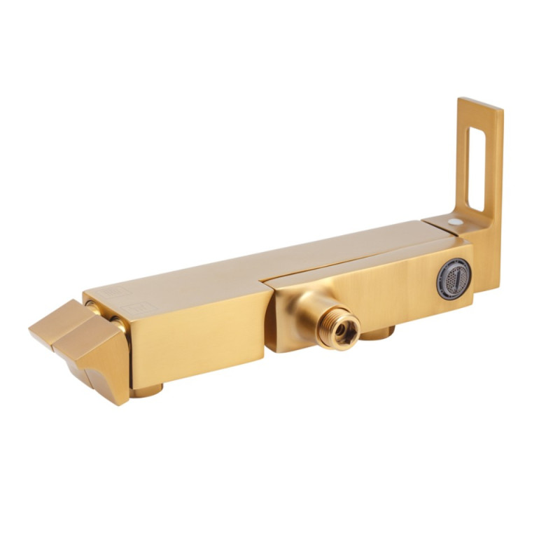 Душевая колонна со смесителем Haiba KANT 009-J BRUSHED GOLD (HB9606)