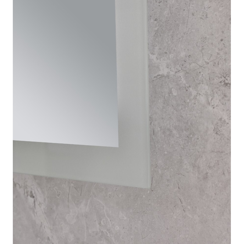 Дзеркало Mixxus FLAT MR04-80x60 з Led Touch, Anti-fog, димером, регулятором яскравості, годинником (MI6928)