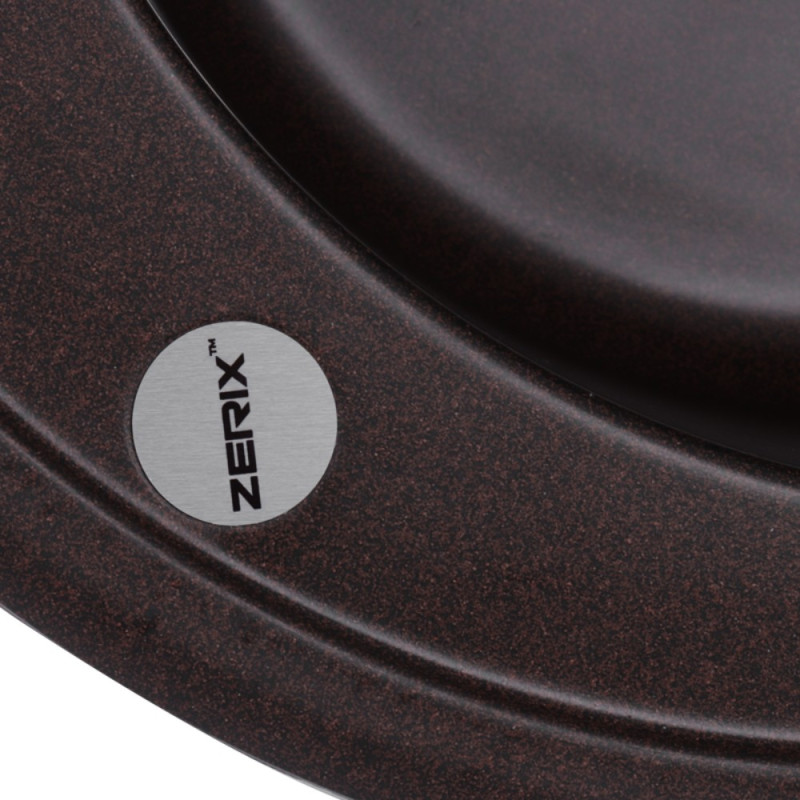 Мойка кухонная Zerix ZS-510R-12 Коричневая (ZX4536)