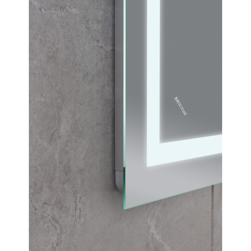 Зеркало Mixxus WARM MR12-80x70-Reverse с Led Touch, Anti-fog, димером, регулятором яркости (MI6936)