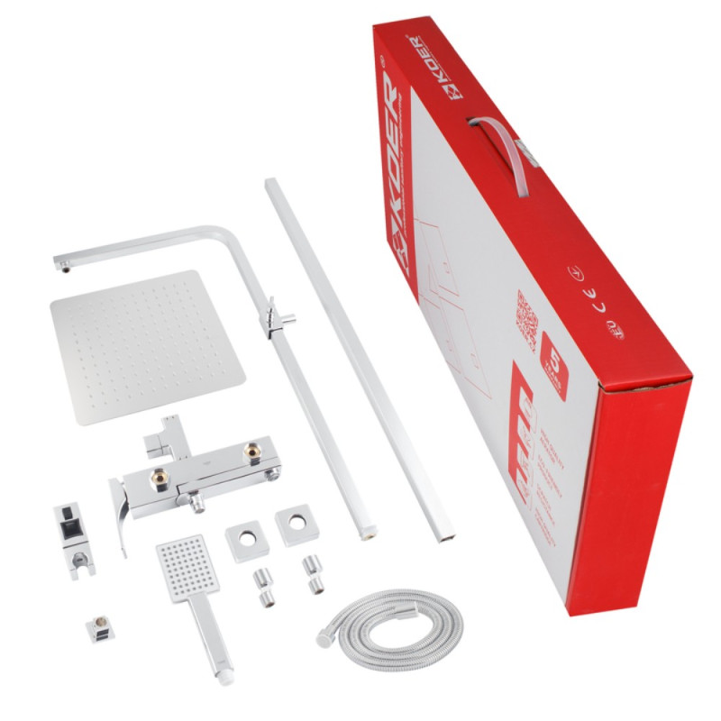 Душевая колонна со смесителем Koer KB-56010-01 (Цвет хром) (KR3494)