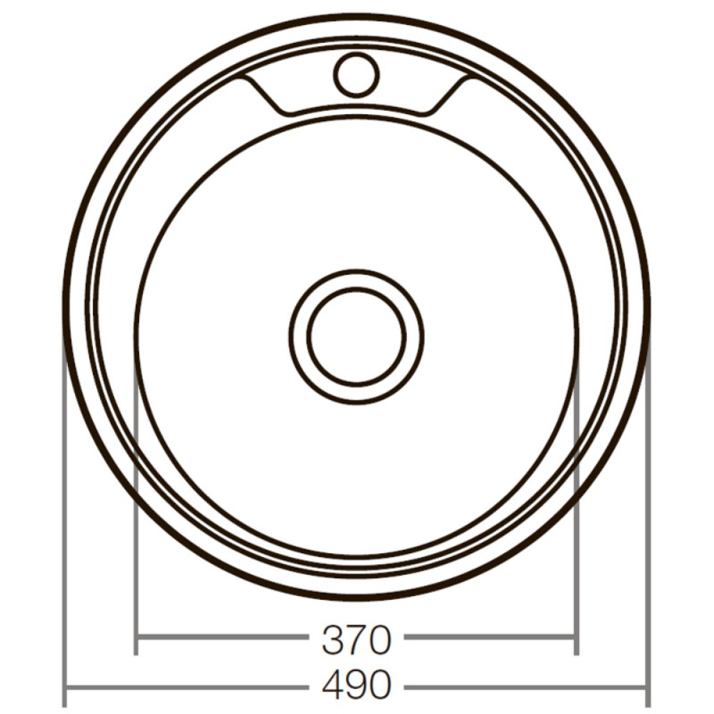 Мойка кухонная Zerix Z490-06-170E (Satin) (ZX2618)