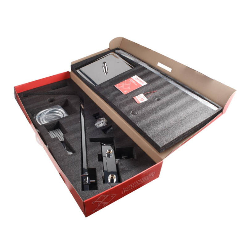 Душевая колонна со смесителем Koer KB-56010-01 (Цвет хром) (KR3494)