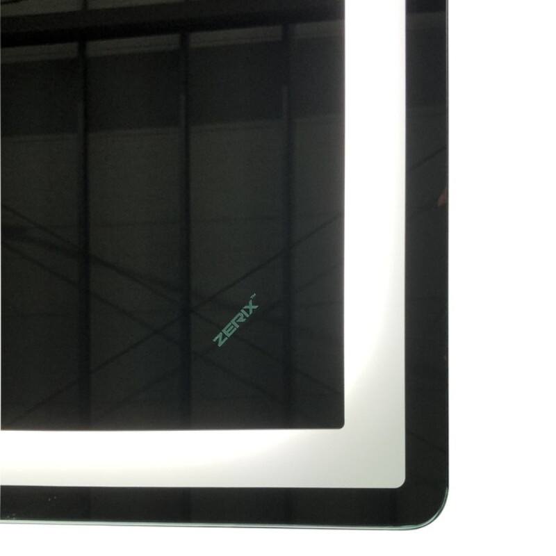 Дзеркало Zerix Sansa MR01-80x60-REVERSE з LED Touch, Anti-fog, димером, регулятором яскравості (ZX6049)