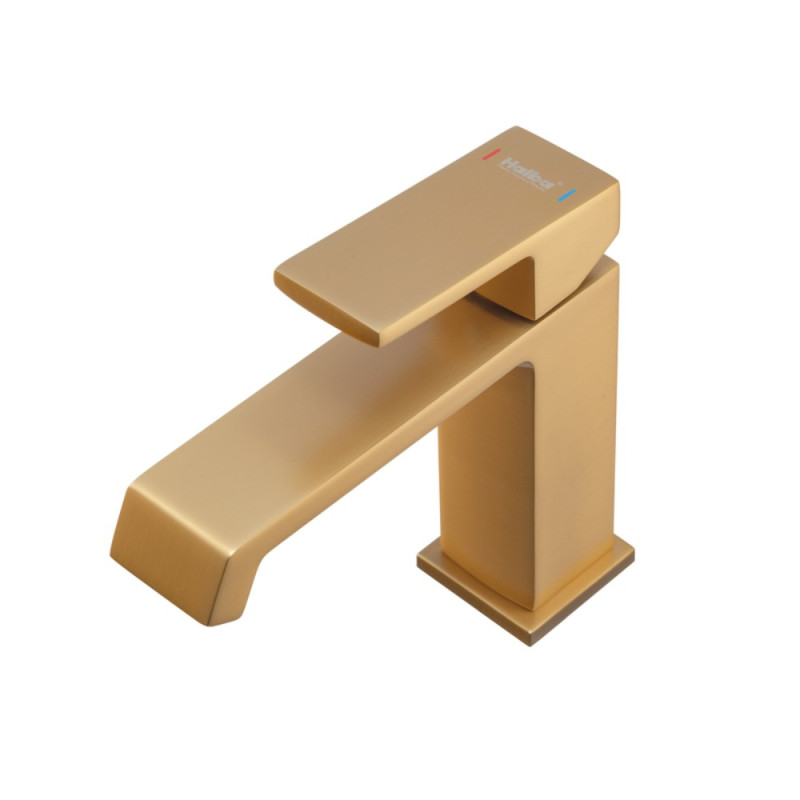 Смеситель для умывальника HAIBA GAUDI 001 BRUSHED GOLD (HB9583)