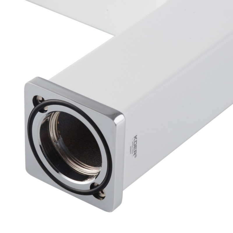 Змішувач для умивальника Koer KB-10009-04 (Колір хром+білий) (KR5975)