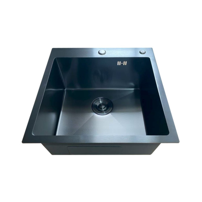 Мойка Mixxus MH5050 Micro Decor Black (3.0/0.8) с нерж. стали (цвет черный) (MI8215)