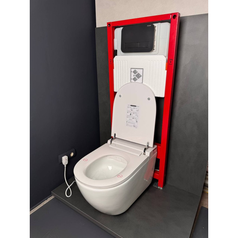 Комплект: Koer TB-0301 Smart Унитаз-биде подвесной TB-0101 с электронным управлением + Инсталляция KT-0409 + панель KT-0609-01 Chrome (KR6116)