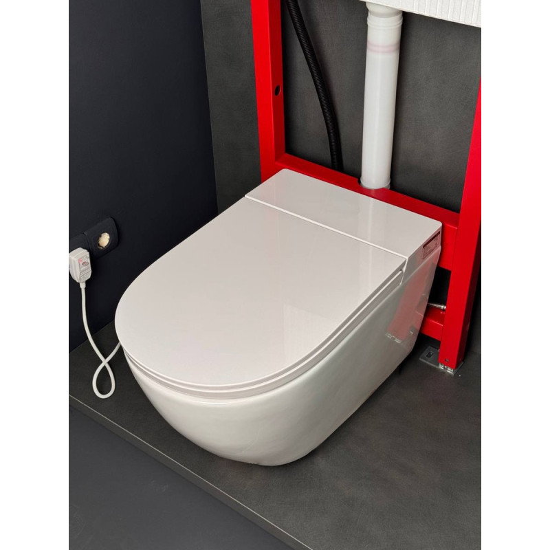 Комплект: Koer TB-0301 Smart Унитаз-биде подвесной TB-0101 с электронным управлением + Инсталляция KT-0409 + панель KT-0609-01 Chrome (KR6116)