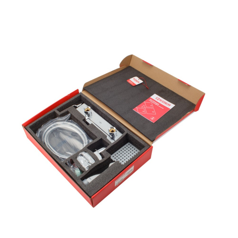 Смеситель для ванны с коротким изливом Koer KB-41009-01 (Цвет хром) (KR3502)