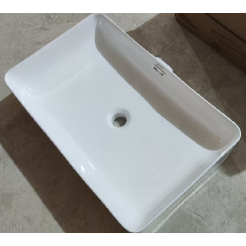 Раковина накладная Mixxus Premium QUADRO-0209 600х370х140mm с переливом (MP6522)