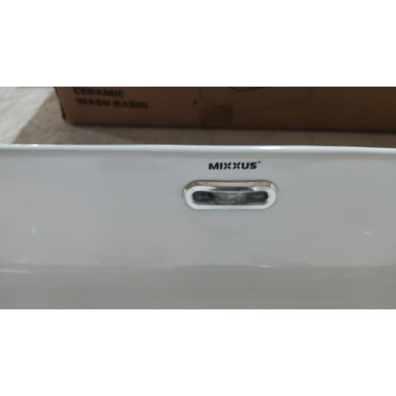 Раковина накладная Mixxus Premium QUADRO-0209 600х370х140mm с переливом (MP6522)
