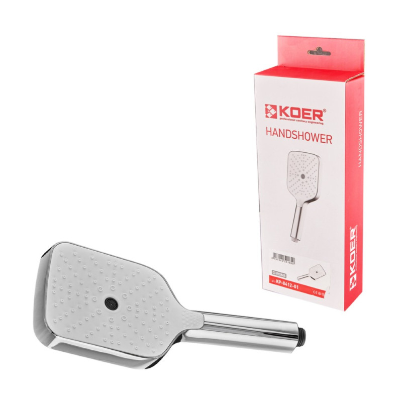 Лейка для душа Koer KP-0412-01 3 функции (Цвет хрома) (KR5416)