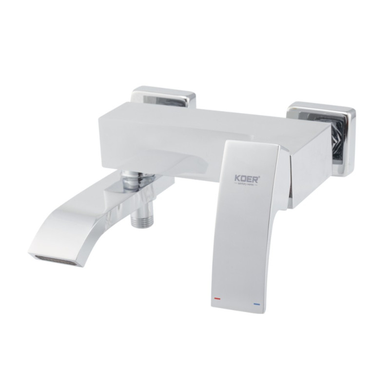 Смеситель для ванны с коротким изливом Koer KB-41007-01 (Цвет хром) (KR3454)