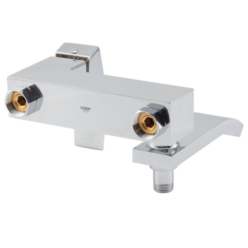 Смеситель для ванны с коротким изливом Koer KB-41007-01 (Цвет хром) (KR3454)