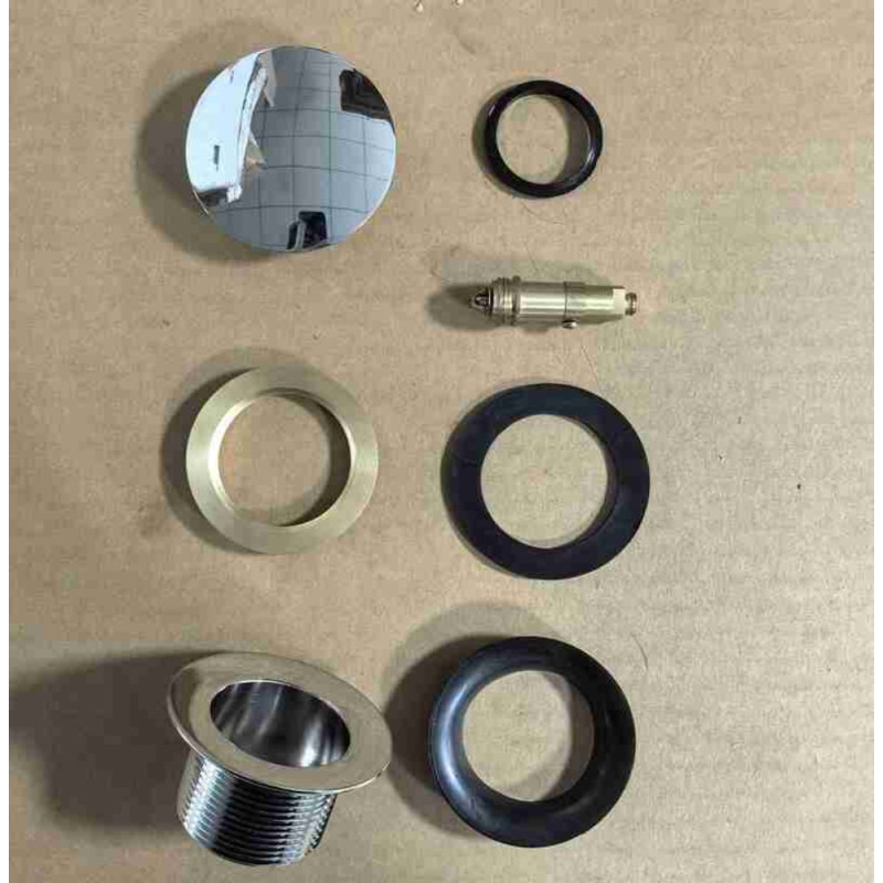 Донный клапан для ванны Koer PW-05-01 автоматический (Click-Clack) (Цвет хром) 1 1/2'' (KR3406)