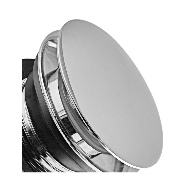 Донный клапан для ванны Koer PW-05-01 автоматический (Click-Clack) (Цвет хром) 1 1/2'' (KR3406)