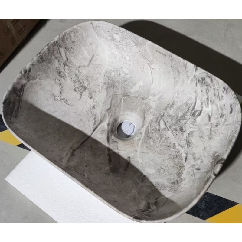 Раковина накладная MIXXUS PREMIUM DIVERSE-0113 MARBLE 455х325х135mm (MP6544)