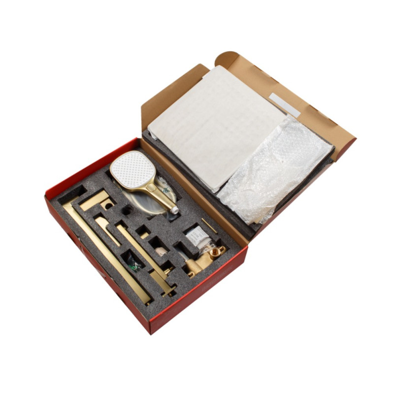 Душевая система встраиваемая Koer KB-66009-12 3 функции (Цвет матовое золото) (KR5992)