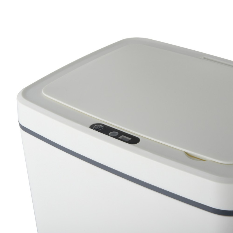 Мусорное ведро сенсорное прямоугольное Mixxus WAVE-TC0110 White 10 л цвет белый (MI7073)