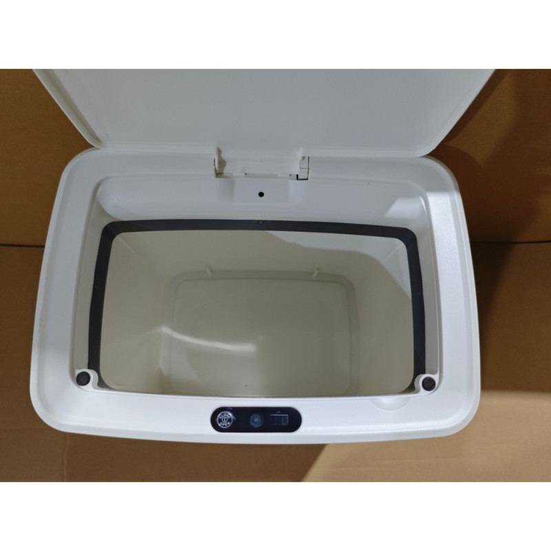 Мусорное ведро сенсорное прямоугольное Mixxus WAVE-TC0110 White 10 л цвет белый (MI7073)