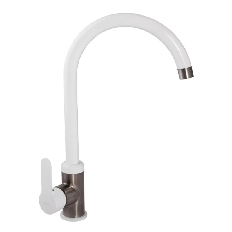 Смеситель для кухни Zerix LR74105W белый (LL1205)