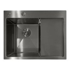 Мойка из нержавеющей стали Mixxus MH6350L Nano-Black (3.0/0.8) цвет графит (MI7045)