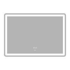 Дзеркало Zerix Mirra MR05-100x70 з LED Touch, Anti-fog, димером, регулятором яскравості (ZX6060)