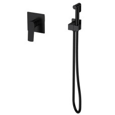 Змішувач для гігієнічного душу Mixxus Premium MONE 002 INNER Black вбудований з лійкою (MI6779)