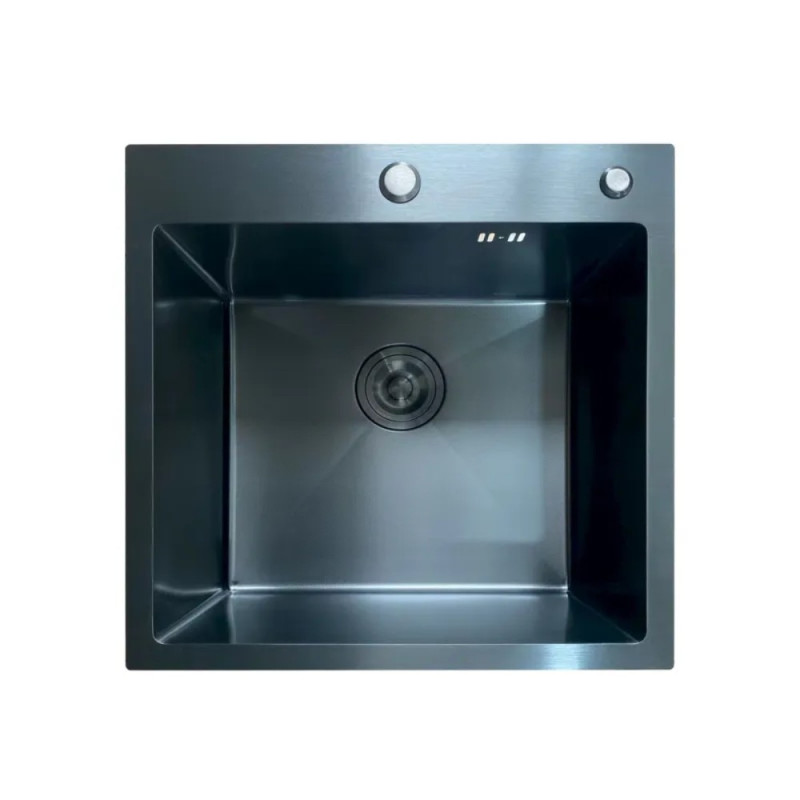 Мойка Mixxus MH5050 Micro Decor Black (3.0/0.8) с нерж. стали (цвет черный) (MI8215)