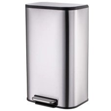 Відро для сміття з плавним закриттям прямокутне Mixxus Cubic-TC0112 SS Color 12л колір нержавійка (MI7089)