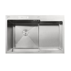 Мийка MIXXUS MH7849L-HK SS COLOR (MH7849L-HK NANO-SILVER)(3.0/0.9) з н.ст "Глибоке крило" з підст. під ножі(нерж.) (MX1935)