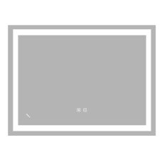 Зеркало Zerix Kubix MR03-80x60-REVERSE с LED Touch, Anti-fog, димером, регулятором яркости (ZX6053)