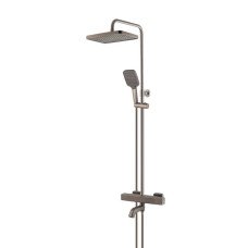 Душевая колонна с термостатическим смесителем Koer KB-57038-07 3 функции (Цвет графит) (KR5962)