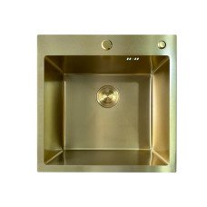 Мойка Mixxus MH5050 Micro Decor Brushed Gold (3.0/0.8) из нерж. стали (цвет матовое золото) (MI8214)