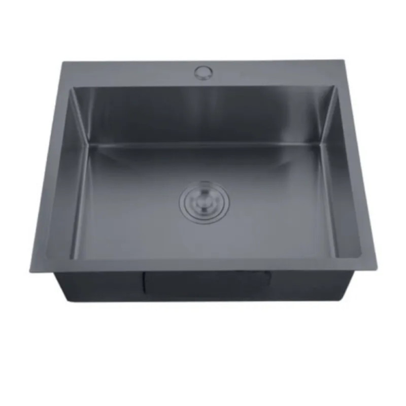 Мойка Zerix ZH5045-215 Nano-Black (3.0/0.8) с нерж. стали  (MX1580)