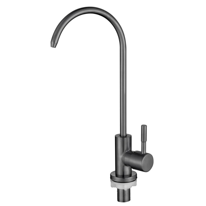 Кран для питьевой воды Mixxus MONO-07.SUS FILTER Graphite из нержавеющей стали (MI6562)
