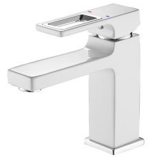 Змішувач для умивальника Mixxus Premium DANTE 001 NUT White-Chrome (MI6792)
