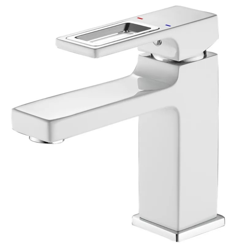 Змішувач для умивальника Mixxus Premium DANTE 001 NUT White-Chrome (MI6792)