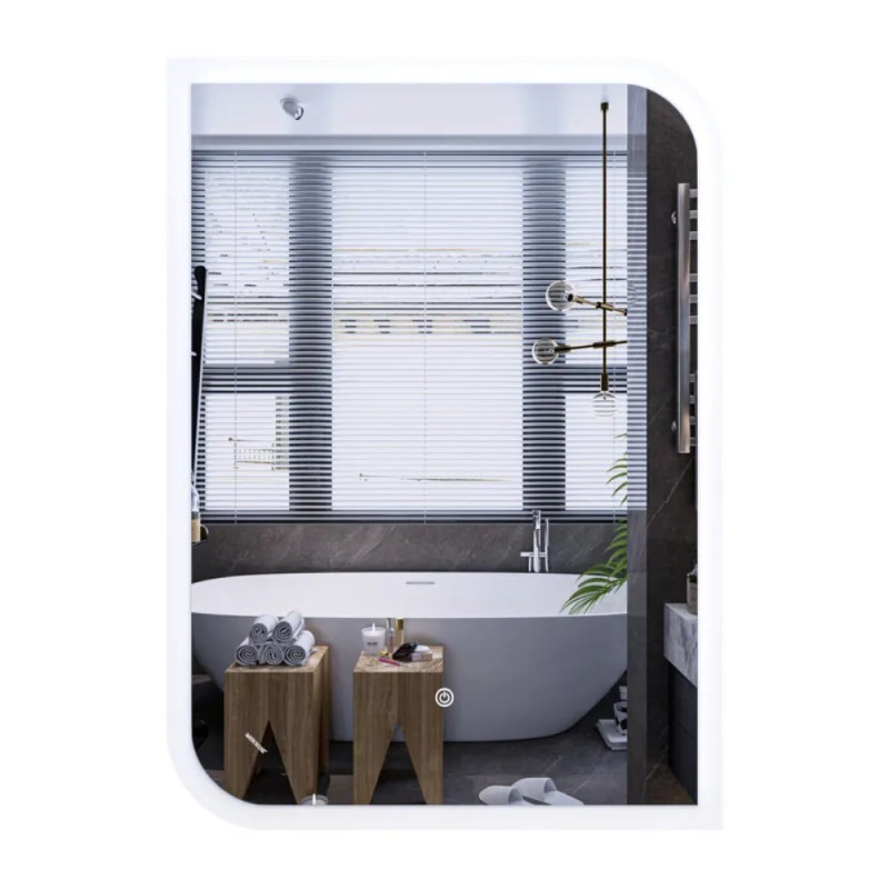 Зеркало Mixxus Premium BEVEL MA02-90x65-Reverse с Led Touch, Anti-fog, димером (3-6,5kK) (MP6641)