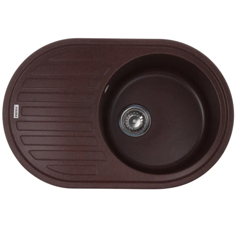 Мойка кухонная Zerix ZS-7750R-12 Коричневая (ZX4560)