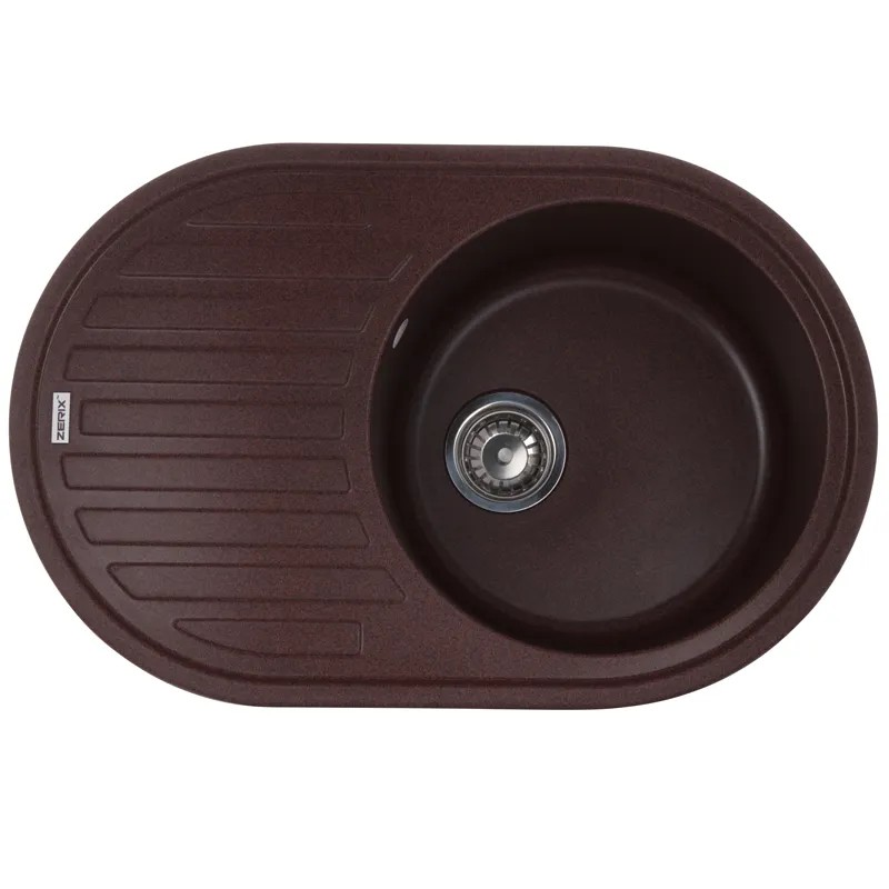 Мойка кухонная Zerix ZS-7750R-12 Коричневая (ZX4560)