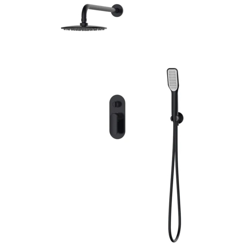 Вбудована душова система Koer KB-62028-05 2 функції (Колір чорний) (KR6009)