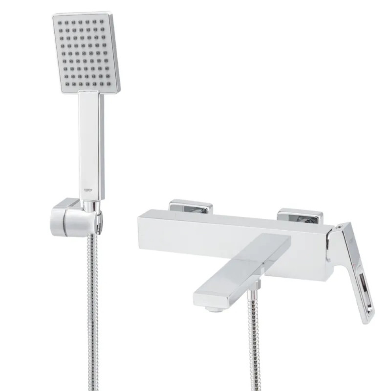 Смеситель для ванны с коротким изливом Koer KB-41009-01 (Цвет хром) (KR3502)