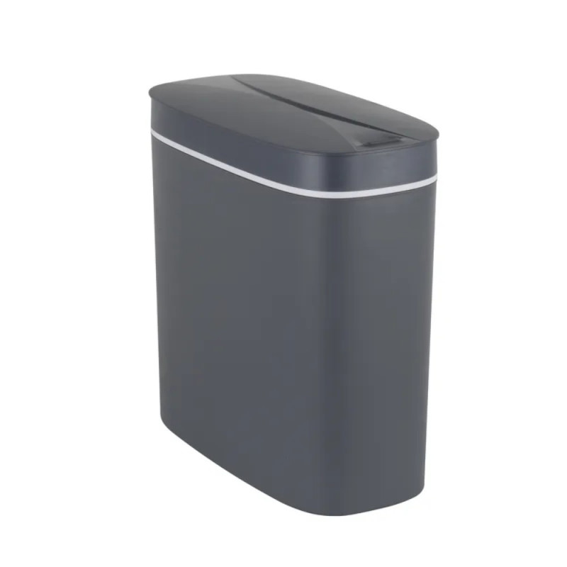 Мусорное ведро сенсорное овальное Mixxus Flat-TC0109 Graphite 9 л цвет графит (MI7075)
