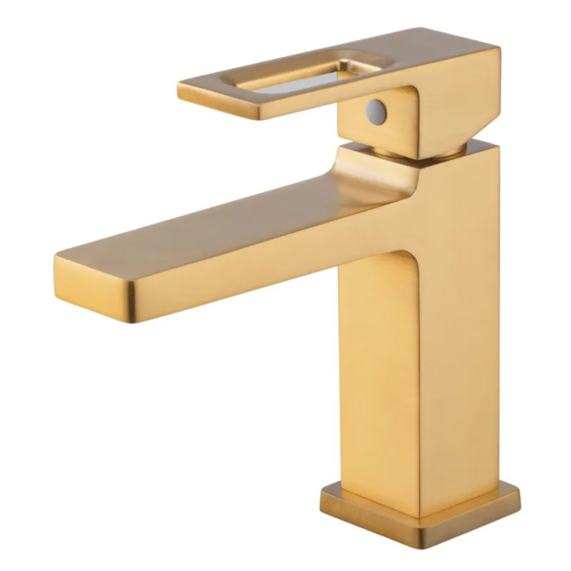 Смеситель для умывальника Haiba KANT 001 BRUSHED GOLD (HB9605)